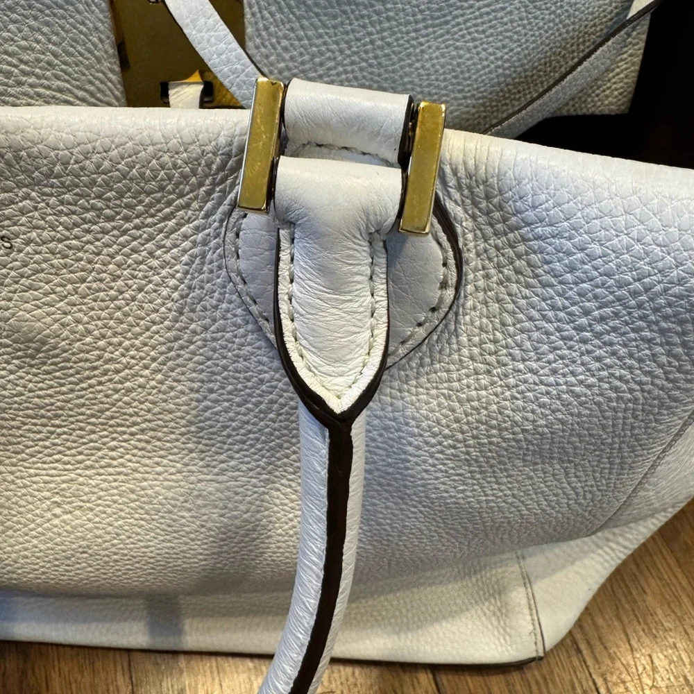 Rare Limited Edition Michael Kors Miranda White Leather/Shoulder Tote Bag EUC - Picture 5 of 16